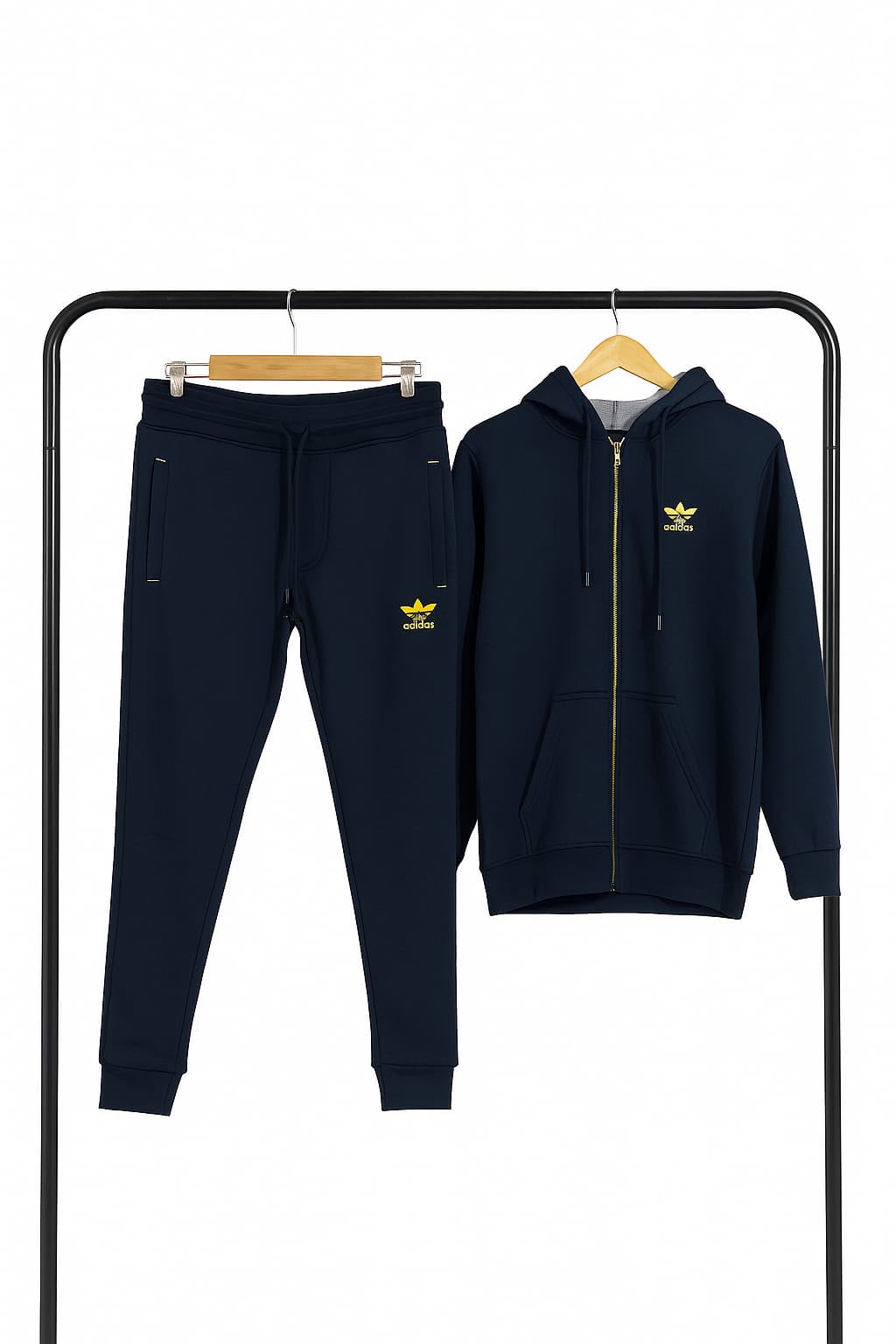 Adidas Tracksuit – Maroon with Gold Logo