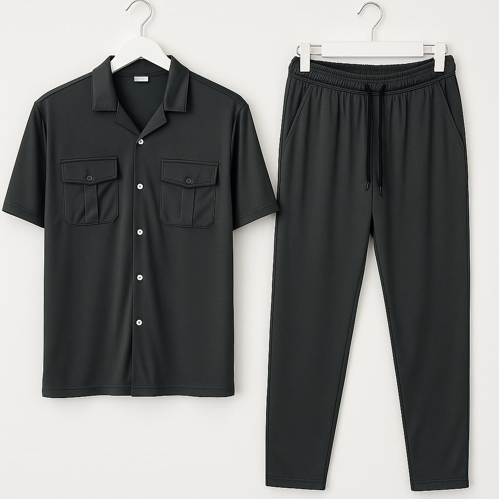 Mens Safari Tracksuit For Summer Wear