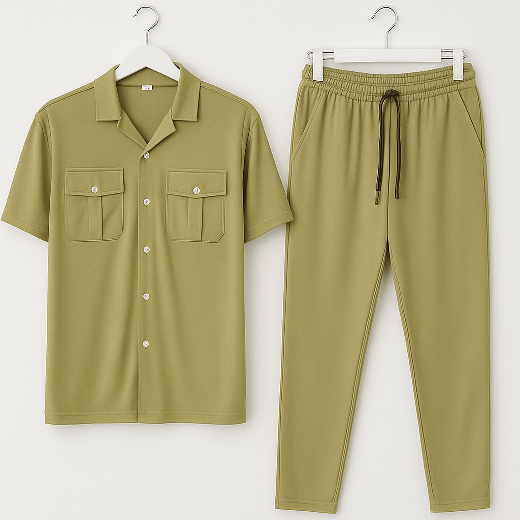 Mens Safari Tracksuit For Summer Wear